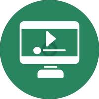 Video Player Creative Icon Design vector