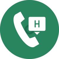 Emergency Call Creative Icon Design vector