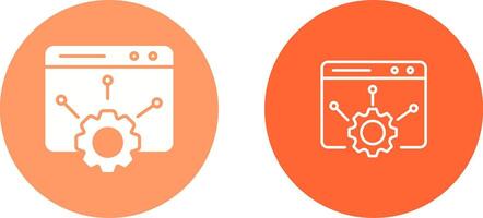 icono de vector de configuración web