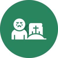 Grave Creative Icon Design vector