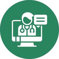 Telemedicine Creative Icon Design vector