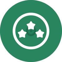 Glyph Circle Gradient Design vector