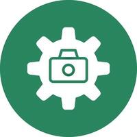 Configuration Camera Creative Icon Design vector