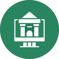 Online University Creative Icon Design vector