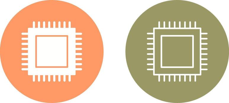 icono de vector de cpu