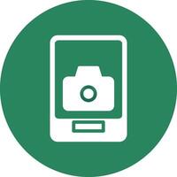 Phone Camera Creative Icon Design vector