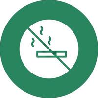 No Smoking Area Creative Icon Design vector