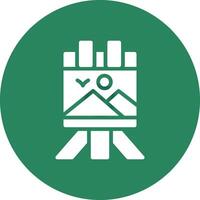 Canvas Creative Icon Design vector