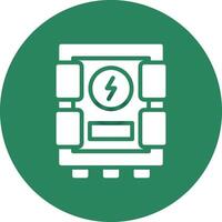 Electrical Panel Creative Icon Design vector
