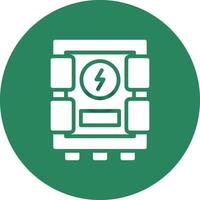 Electrical Panel Creative Icon Design vector