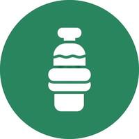 Water Bottle Creative Icon Design vector