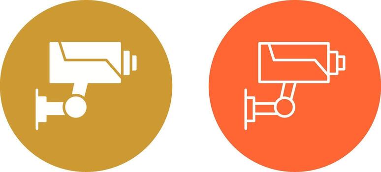 icono de vector de cámara de seguridad