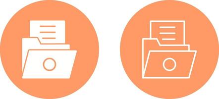 List Folder Vector Icon