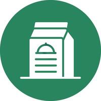 Prepackaged Food Creative Icon Design vector