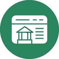 Online Banking Creative Icon Design vector