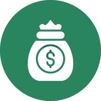 Money Bag Creative Icon Design vector