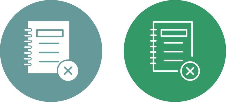 Unchecked Notes Vector Icon