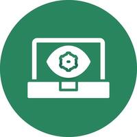 Computer Vision Creative Icon Design vector