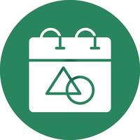 Glyph Circle Gradient Design vector