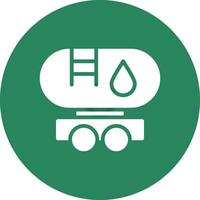 Tanker Truck Creative Icon Design vector