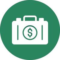 Suitcase Creative Icon Design vector