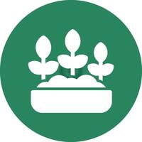 diseño de icono creativo de jardinería vector