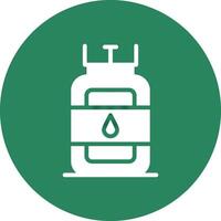 Gas Cylinder Creative Icon Design vector