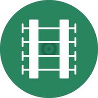 Train Tracks Creative Icon Design vector