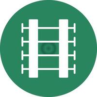 Train Tracks Creative Icon Design vector