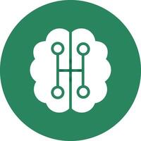 Humanoid Robot Creative Icon Design vector