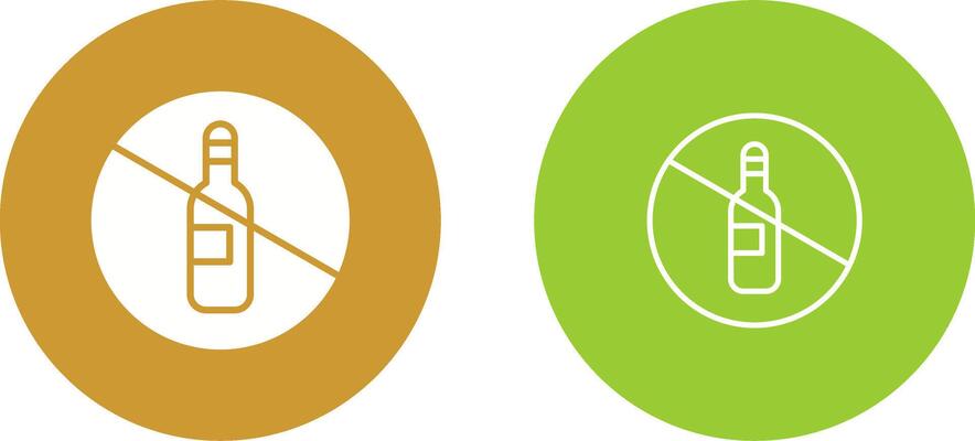 No Drinking Vector Icon