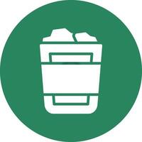 Paper Bin Creative Icon Design vector