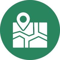 Map Creative Icon Design vector