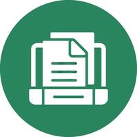 Glyph Circle Gradient Design vector