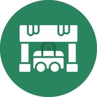 diseño de icono creativo de parada de autobús vector