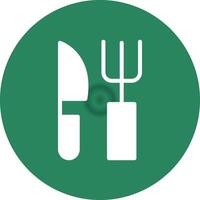 Fork and Knife Creative Icon Design vector