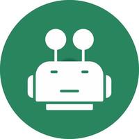 Robot Face Creative Icon Design vector