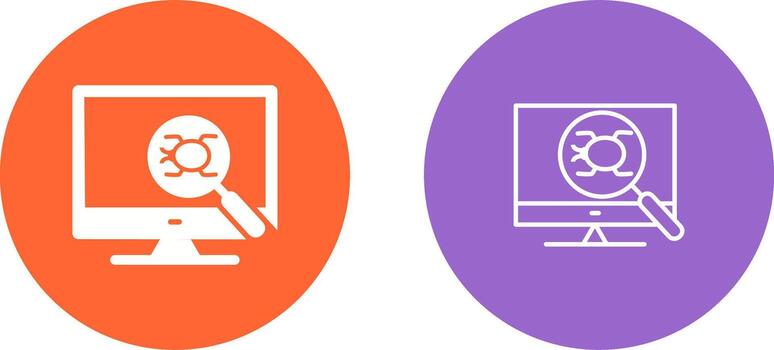 icono de vector de depuración