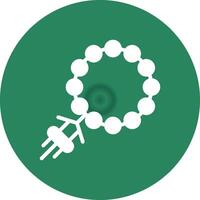 diseño de icono creativo de rosario vector