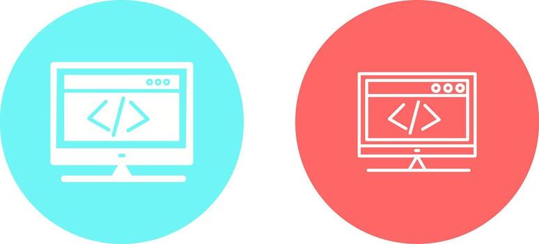 HTML Coding Vector Icon