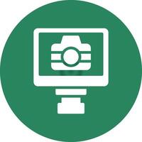 Lcd Camera Creative Icon Design vector