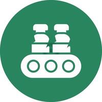 Conveyor Belt Creative Icon Design vector