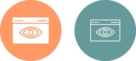 Web Visibility Vector Icon