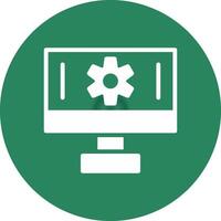 Setting Creative Icon Design vector