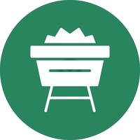 Mine Cart Creative Icon Design vector