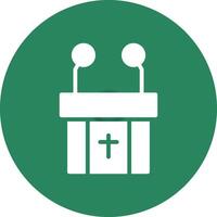 Pulpit Creative Icon Design vector