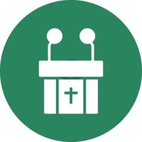 Pulpit Creative Icon Design vector