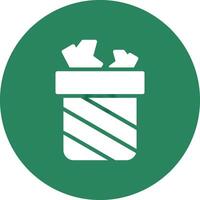 Trash Bin Creative Icon Design vector