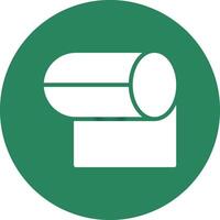 Tissue Roll Creative Icon Design vector