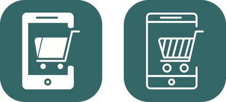 Mobile Shopping Vector Icon